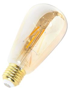 Set de 5 becuri LED E27 reglabile ST64 Goldline 5W 380lm 2200K