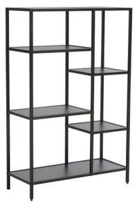 Etajera COSTA B, negru, PAL laminat/metal, 70x30x109 cm