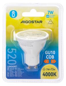 Bec LED COB GU10, 7W, 230V, 4000K - Aigostar