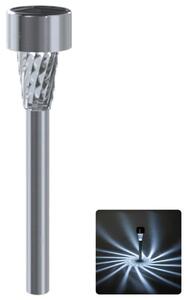 Aigostar - LED Lampă solară LED/2V IP44 40 mAh crom mat
