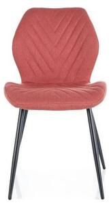 Scaun MIKE, roz/negru, stofa clasica/metal, 48x41x86 cm