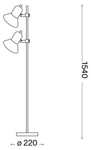 Ideal Lux - Lampă de podea POLLY, 2x E27, 60W, 230V, crom lucios