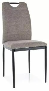 Scaun RIP, bej/negru, stofa clasica/metal, 44x38x92 cm