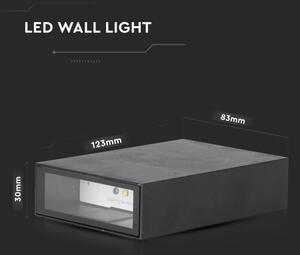 Aplică LED de exterior LED/4W/230V 3000K IP65 neagră