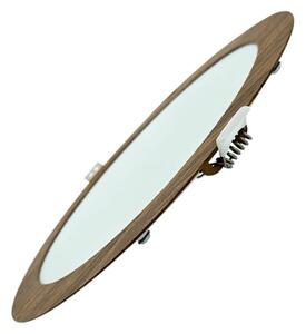 Corp de iluminat LED încastrat CIRCLE LED/18W/230V 4200K 22 cm maro