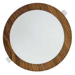 Corp de iluminat LED încastrat CIRCLE LED/18W/230V 4200K 22 cm maro