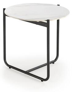 Masuta ACUNA S, alb/negru, ceramica/metal, 50x50x50 cm