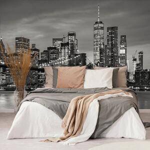 Fototapet pod în Brooklyn înalb-negru