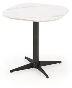 Masuta BORNA S, alb/negru, ceramica/metal, 50x50x50 cm