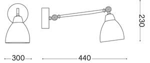 Ideal Lux - Aplica de perete NEWTON 1xE27/42W/230V crom lucios