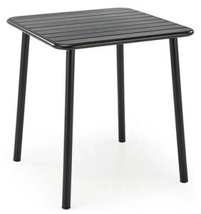 Masa gradina BOSCO, negru, metal, 70x70x76 cm