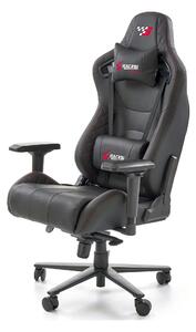 Scaun gaming CHAVEZ, negru, piele ecologica, 77x70x129/135 cm
