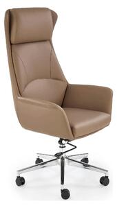 Scaun birou EDERSON, cappuccino, piele ecologica/metal, 76x65x125/131