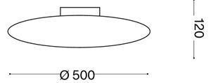 Ideal Lux - Plafonieră SMARTIES 3xE27/42W/230V diam. 50 cm albă