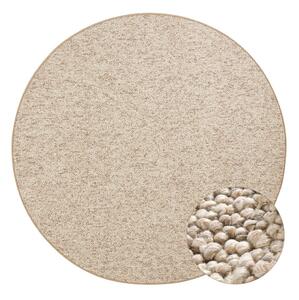 Covor maro deschis rotund ø 200 cm Wolly – BT Carpet