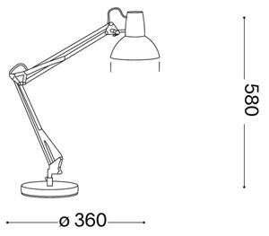 Ideal Lux - Lampă de masă WALLY, 1xE27/42W/230V, negru/cupru