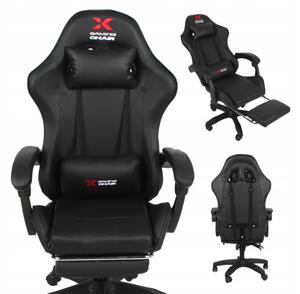 Scaun de gaming Xgaming cu suport pentru picioare - negru