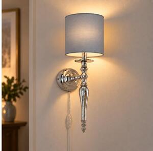 BRILAGI - Lampă de perete NUBILA 1xE27/60W/230V crom lucios/gri deschis