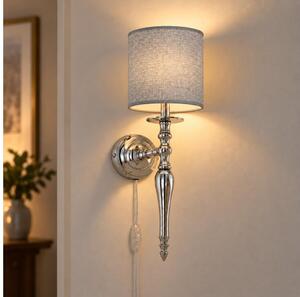 BRILAGI - Lampă de perete NUBILA 1xE27/60W/230V crom lucios/gri