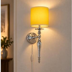 BRILAGI - Lampă de perete NUBILA 1xE27/60W/230V crom lucios/galbenă
