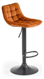 Scaun bar inalt H95, scortisoara - Bluvel 4215/negru, stofa catifelata