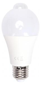 Bec LED cu senzor de mișcare și de amurg A60 E27/9W/230V 3000K - Aigostar