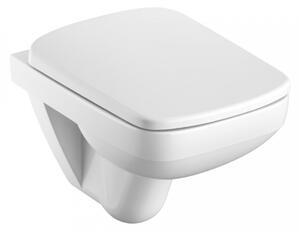 Set vas wc suspendat dreptunghiular cu capac soft close alb Geberit Selvona Compact