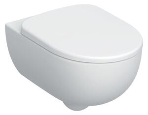 Set vas wc suspendat rimless cu capac soft close din duroplast, alb, Geberit Selnova Premium