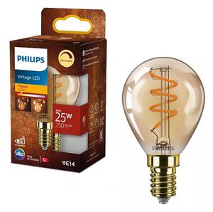Bec LED Philips Vintage P45, reglabil, E14, 3W/230V, 2200K