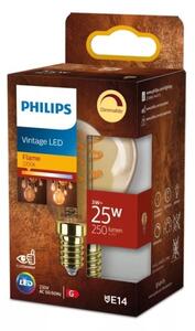 Bec LED Philips Vintage P45, reglabil, E14, 3W/230V, 2200K
