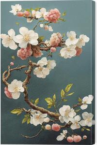 Tablou pe pânză White Cherry Blossoms, Treechild, 40 × 60 cm