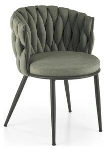 Scaun K516, verde/negru, stofa clasica/metal, 57x60x79 cm