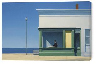 Tablou pe pânză Tea by the Sea in the style of Edward Hopper, 60 × 40 cm