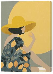 Tablou pe pânză Lemon n the Sun, Katarzyna Gąsiorowska, 50 × 70 cm