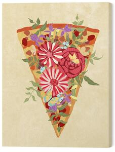 Tablou pe pânză Slice of flower pizza, Raissa Oltmanns, 45 × 60 cm
