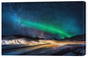 Tablou pe pânză Aurora Borealis, Iceland, Arctic-Images, 60 × 40 cm