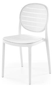 Scaun de gradina K529, alb, polipropilena, 42x51x83 cm