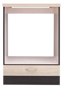 Dulap inferior de bucătărie sub cuptor Junona line DPK/60/82 (Wenge + Stejar sonoma). Promo -8%. 798186