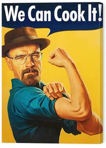 Tablou pe pânză Walter White 'We Can Cook It!' Art, 50 × 70 cm