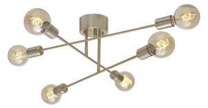 Cottex P7216BM - Lustră aplicată BATON, 6xE27/60W/230V, alamă