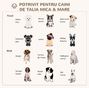 PawHut Pat pentru Animale de Companie Capitonat, Confortabil pentru Câini/Pisici, 85x85x35 cm, Gri | Aosom Romania