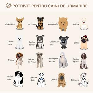 PawHut Culcuș Moale pentru Animale de Companie, Rotund cu Margini Înalte, Pernă Confortabilă, Efect de Catifea, Φ93x15cm, Gri | Aosom Romania
