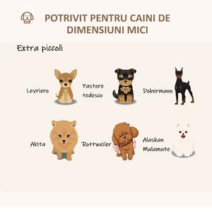 PawHut Culcuș Rotund Confortabil pentru Animale de Companie, Design Împletit, Ideal pentru Pisici și Câini Mici, Φ50x19cm | Aosom Romania