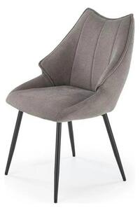 Scaun K543, gri/negru, stofa clasica/metal, 55x60x87 cm