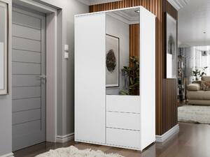 Dulap Comfivo Fersoe 112Alb, 178x100x59cm, Uși dulap: Cu balamale