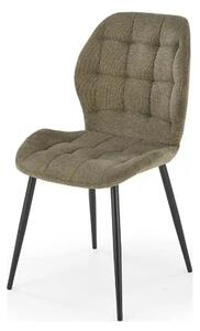 Scaun K548, verde/negru, stofa clasica/metal, 47x55x84 cm