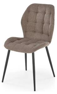 Scaun K548, gri/negru, stofa clasica/metal, 47x55x84 cm