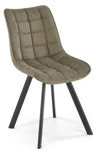 Scaun K549, verde/negru, stofa clasica/metal, 46x61x84 cm