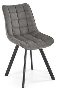 Scaun K549, gri/negru, stofa clasica/metal, 46x61x84 cm