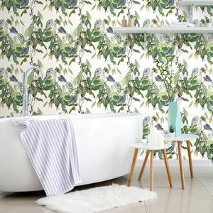 Tapet frunze tropicale bogate